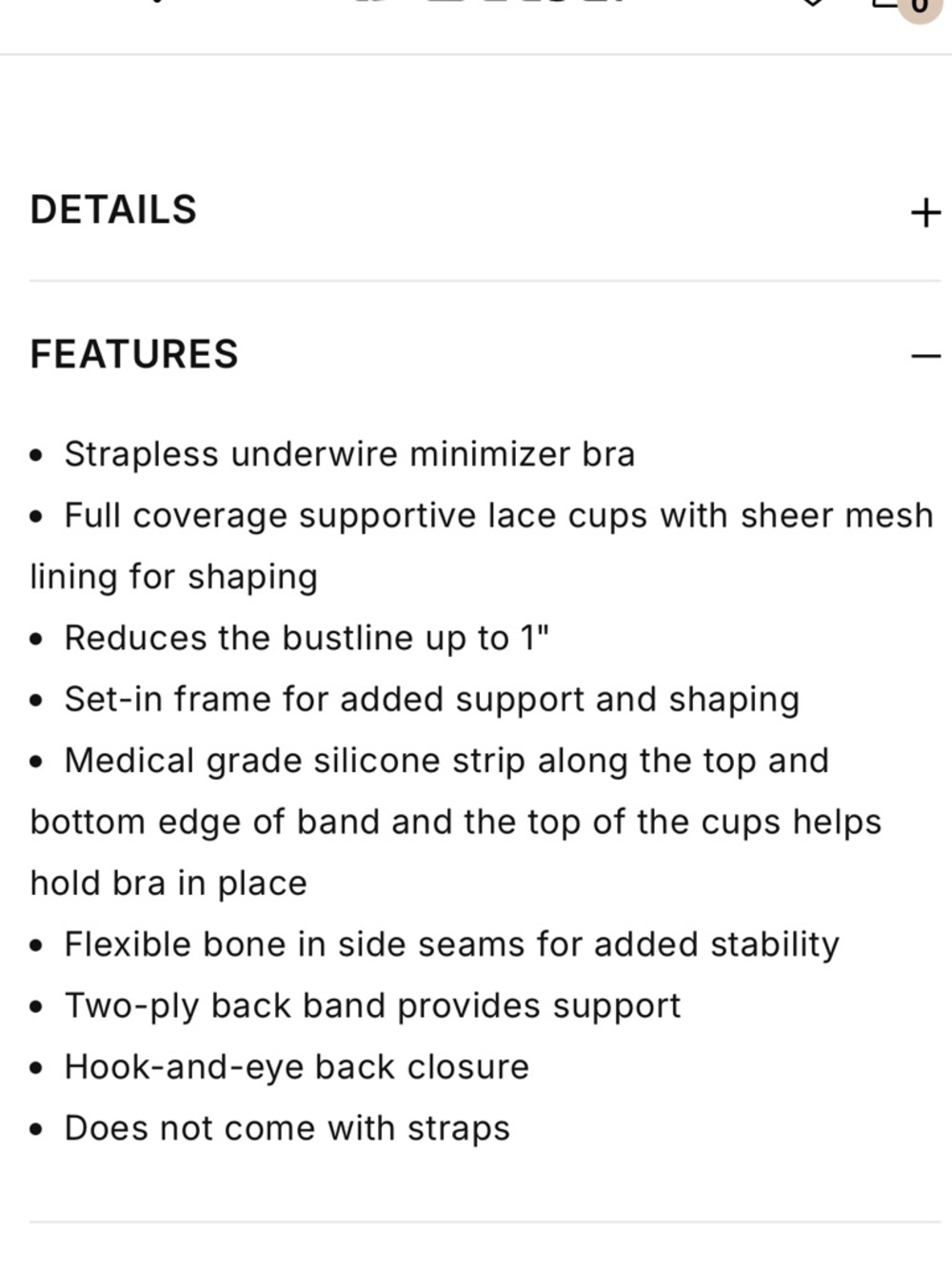 Wacaol Strapless Minimizer Bra - Picture 8 of 8
